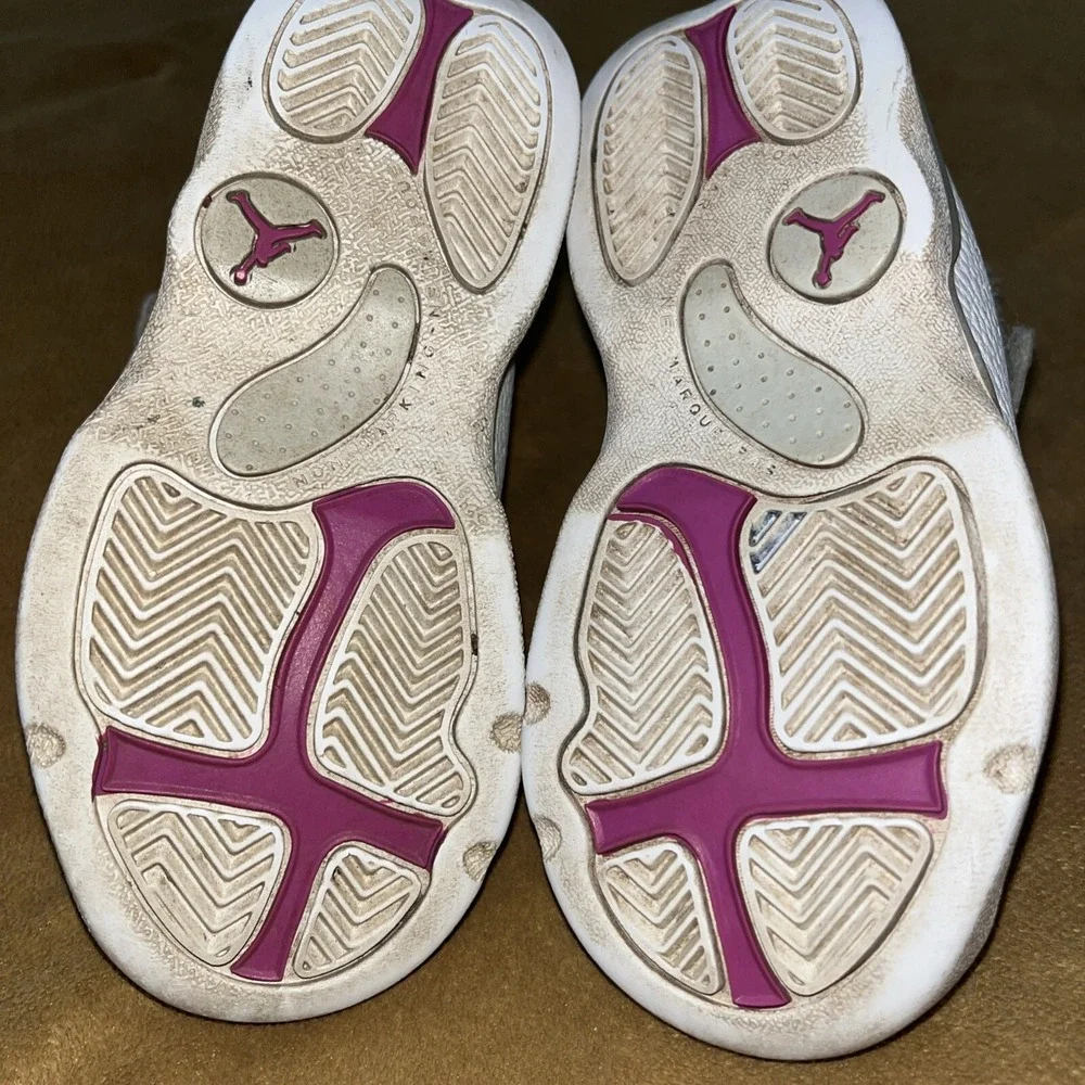 Nike Air Jordan 6 Rings Boys Size 9C White Athletic Shoes‎ Sneakers  942780-111